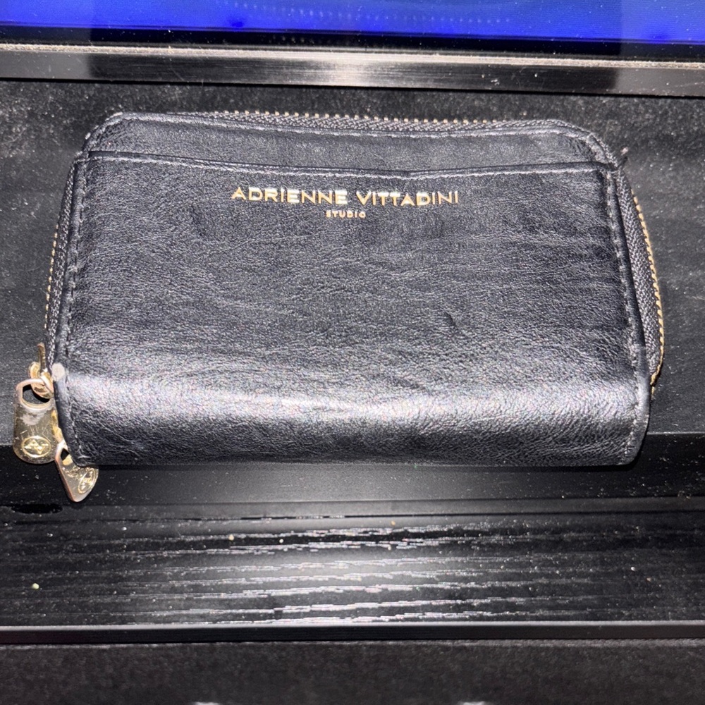 Adrienne Vittadini Black Leather Wallet
